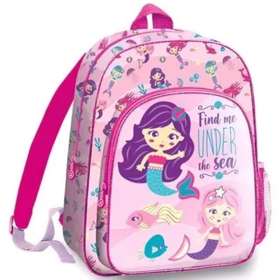 Produktbild von Desconocido Kids Meerjungfrauen-Rucksack für Freizeit und Sportbekleidung für Kinder, 36 cm