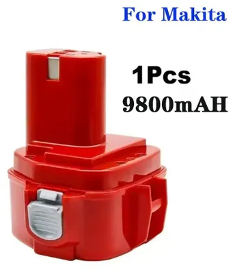 Image de Batterie 12 V pour Makita PA12 - Batterie de rechange Ni-MH - 9 800 mAh - Batterie pour perceuse-visseuse - 1 pièce