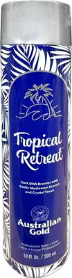 Obrázok produktu pre Australian Gold Tropical Retreat Dark DHA bronzer do solária – intenzívne opálenie, 300 ml