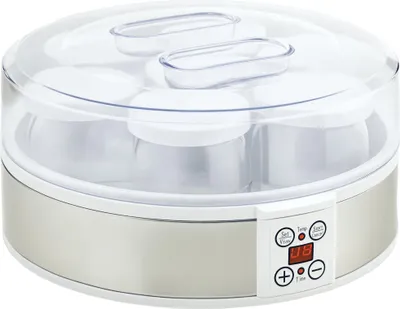 Produktbild von HOMCOM Joghurtbereiter Joghurtmaschine mit 48 Stunden Timer, 7 Gläser à 180 ml