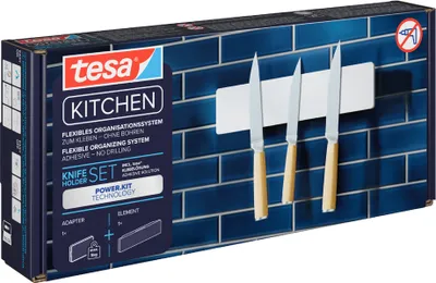 Zdjęcie produktu dla TESA 700470000000, Uchwyt, Biały, Plastik, 1 szt., 265 mm, 25 mm