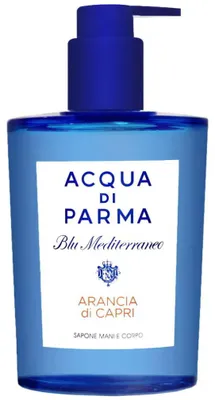 Obrázok produktu pre Acqua di Parma, Blu Mediterraneo Arancia di Capri, čistiace telové mydlo, na telo a ruky, 300 ml