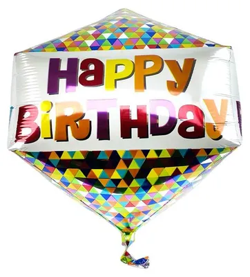 Produktbild von Amscan 3070001, Spielzeugballon, Folie, Mehrfarbig, Geburtstag, 430 mm, 530 mm