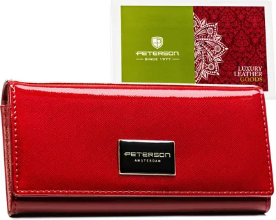 Image de Porte-monnaie en cuir pour femme PTN PH24-1-SAF-1949 ROT