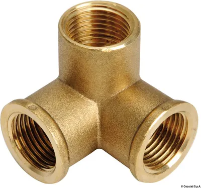 Produktbild von Messing-T-Stück 3-Wege 1/2" F-F-F für Wasserinstallationen Osculati 17.275.02