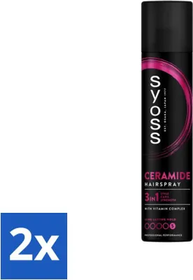 Produktbild von Syoss - Ceramide - Haarspray - Stellt die Haarfasern wieder her - 300 ml - Vorteilspack - 2 Stücke