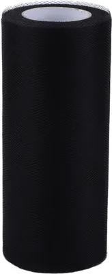 Produktbild von Tulle Roll 100 Yards Farb dekoratives Netzhandwerk für DIY Doll Kleidung Hochzeitsdekorationblack