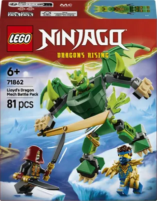 Immagine prodotto di LEGO Ninjago 71862 Battle Pack Mech Drago Di Lloyd, 3 Minifigure, 81 Pezzi, 6+