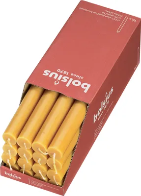 Produktbild von Bolsius tafelkerze Rustiek Shine Honeycomb 27 cm gelb