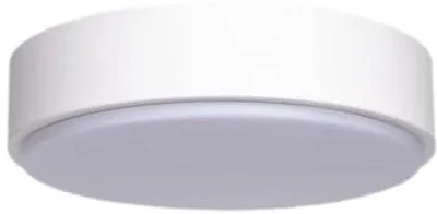 Zdjęcie produktu dla Nowoczesna zewnętrzna lampa ścienna E27, biała - IP44, poliwęglan, wymiary: 31x17x22,3 cm