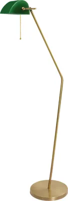Produktbild von Stehleuchte Glas Echt-Messing E27 146 cm in Bronze hell Grün Jugendstil Stehlampe