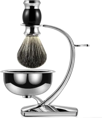 Immagine prodotto di Elzusha - Set da barba 3-in-1 per uomo, include pennello da barba e ciotola