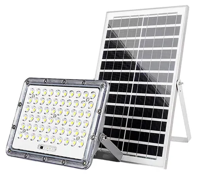 Obrázok produktu pre Avizar, vonkajší solárny LED reflektor 9000 K s automatickým senzorom, sivý