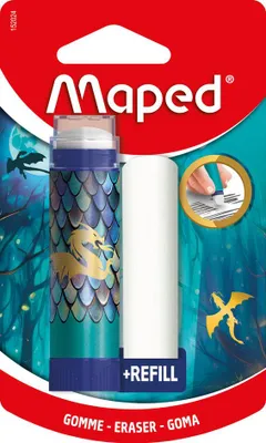 Produktbild von Maped Kunststoff-Radierer DRAGON + Ersatzradierer Blister