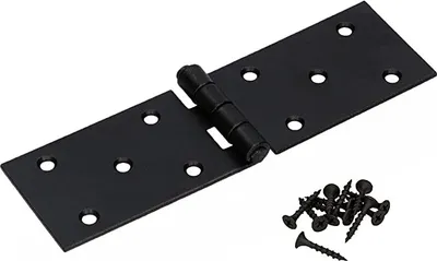 Zdjęcie produktu dla KOTARBAU® Zawias skrzynkowy 150x45 mm walcowany czarny Zawias meblowy Zawias meblowy Solidny