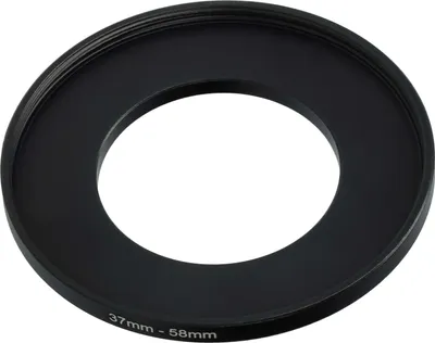 Produktbild von vhbw Step-Up-Ring Adapter 37mm - 58mm für Kamera Objektiv - Filteradapter, Metall Schwarz