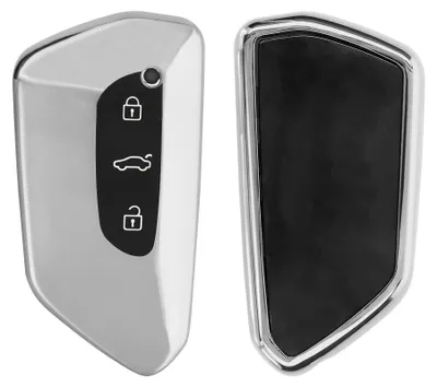 Produktbild von kwmobile Schlüsselhülle für VW Golf 8 3-Tasten Autoschlüssel Hülle - Autoschlüssel Schlüssel Hülle aus TPU Silikon - Schlüsselschutz Gehäuse in