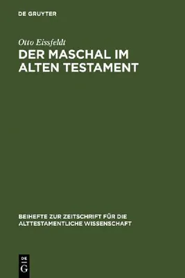 Produktbild von Der Maschal im Alten Testament