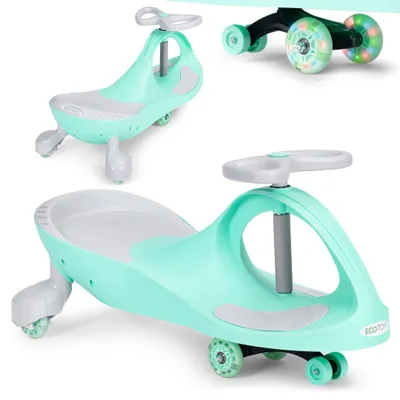 Produktbild von ECOTOYS Gravitations-Rutscher Kinderfahrzeug LED-Räder Grün