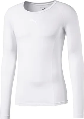 Zdjęcie produktu dla Puma Koszulka męska LIGA Baselayer Tee LS - 655920 04 w kolorze białym, Kolor:Biały, Materiał:M