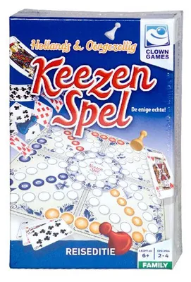 Produktbild von Clown Games Keezen-Spiel Reise-Edition Brettspiel, Strategie, 6 Jahr(e), Familienspiel