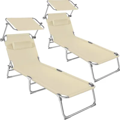 Obrázek produktu pro TecTake 403418, Béžová, Polyester, Ocel, 110 kg, 6,2 kg