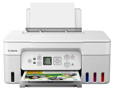 Produktbild von Canon PIXMA G3571, Tintenstrahl, Farbdruck, 4800 x 1200 DPI, A4, Direktdruck, Weiß