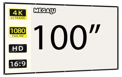 Obrázek produktu pro Přenosné projekční plátno – bílé ALR, 100 palců (215 × 121 cm)