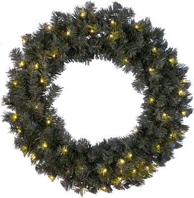 Produktbild von Best Season LED-Tannenkranz "Ottawa" beleuchtet ca.70 cm Ø50 w/w LED, grün, Trafo, outdoor, 612-51