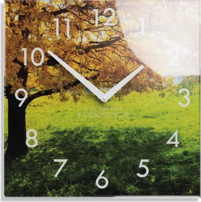 Obrázek produktu pro Skleněné nástěnné hodiny AUTUMN