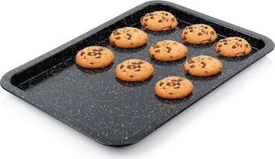 Produktbild von Vilde | Backform - Granit - 43x29x2 cm - Antihaftbeschichtung - Ideal für Kuchen und Kekse - Langlebig und Robust