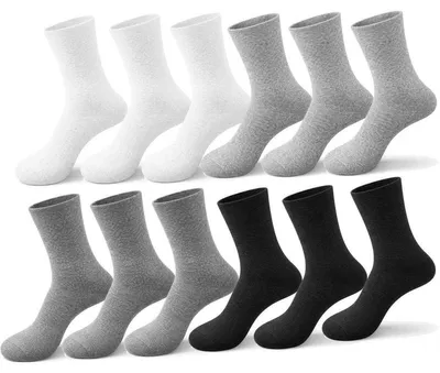 Produktbild von Damen Socken 12 Paar Baumwolle ohne Gummidruck Komfortbund, atmungsaktiv weich Alltag Mix/39-42