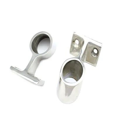 Produktbild von Handlaufdurchlass 60° 22mm Reling Handlauf Edelstahl A4 Geländer