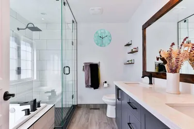 Produktbild von Moderne Holzuhr 32,5CM schweigend für Wohnzimmer