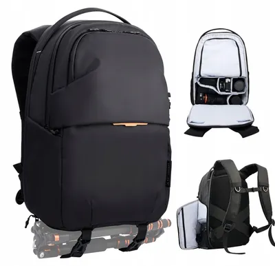 Zdjęcie produktu dla Plecak fotograficzny foto 25L wodoodporny na aparat kamerę laptop dron K&F / KF13.300 / Czarny