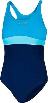 Produktbild von AQUA-SPEED Mädchen Badeanzug - Verschiedene Farben - Perfekt Für Sport - Aus Hochwertigem Material - PERFECT FIT, #AsEMILY, Blau/Türkis/Helltürkis, 146