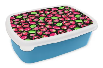 Obrázok produktu pre MuchoWow® Obedník Brotzeit Box na obed 11x17x6cm Potraviny - vzor - ružová Detský obedový box