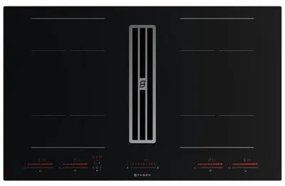Produktbild von FABER S.p.A. 340.0708.971, Schwarz, Integriert, 83 cm, Zonen-Induktionskochfeld, Glas, 4 Zone(n)