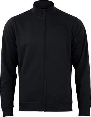 Produktbild von Stark Soul®  Sweatjacke BLANK, Damen und Herren, mit Reißverschluss und 2 Schubtaschen | French Terry, Farbe: Schwarz, Gr: M
