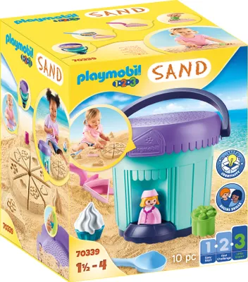 Produktbild von PLAYMOBIL, Kreativset "Sandbäckerei", 1.2.3 / Sand, 70339