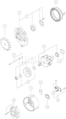 Produktbild von Lichtmaschine Generator 33A