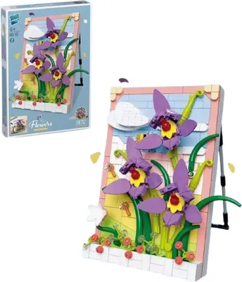 Produktbild von Blumenrahmenblöcke - Orchideenblüte 473 el.