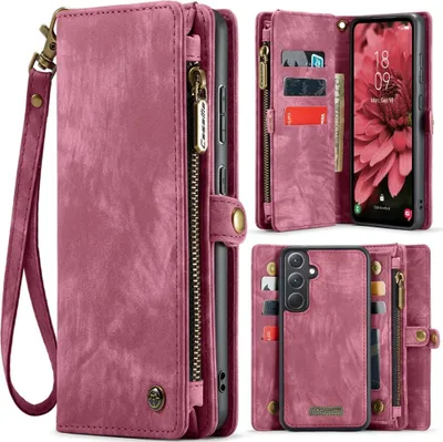 Produktbild von Samsung Galaxy A36 Hülle - CaseMe 008 2-in-1 Klapphülle & Back Cover mit Brieftasche - Rosa