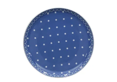 Zdjęcie produktu dla Thun 1794 Tom, talerz deserowy 19, niebieskie kropki, czeska porcelana, Thun