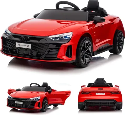 Produktbild von Audi RS e-tron GT Kinderauto Kinder Elektroauto 12V mit Musik，breitem Sitz, verstellbarem Sicherheitsgurt Rot