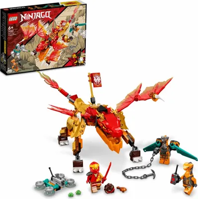Produktbild von LEGO 71762 NINJAGO Kais Feuerdrache EVO mit Feuerdrachen- und Schlangen-Figur