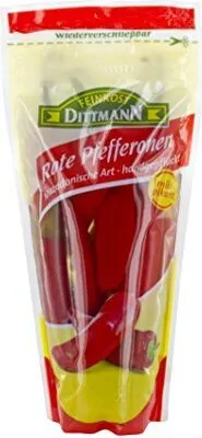 Produktbild von Feinkost Dittmann Rote Pfefferonen, 5er Pack (5 x 250g)