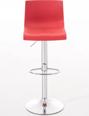Produktbild von 2er Set Barhocker Hoover Kunststoff chrom rot