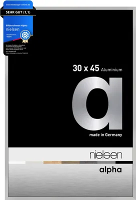 Produktbild von nielsen Aluminium Bilderrahmen Alpha, 30x45 cm, Silber Matt