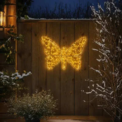 Produktbild von LED-Schmetterling XL für außen – 720 LEDs – 75 x 56 cm